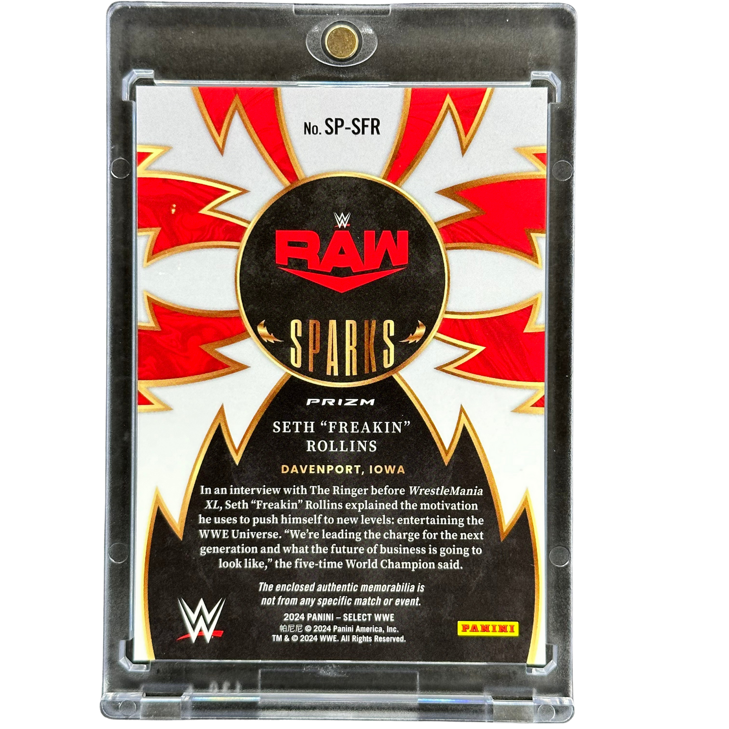Seth "Freakin" Rollins 2024 Select Memorabilia #SP-SFR