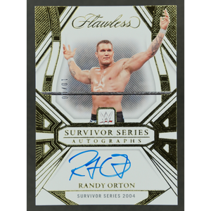 Randy Orton 2024 Flawless Survivor Series Gold Auto 10/10 #SV-ROR