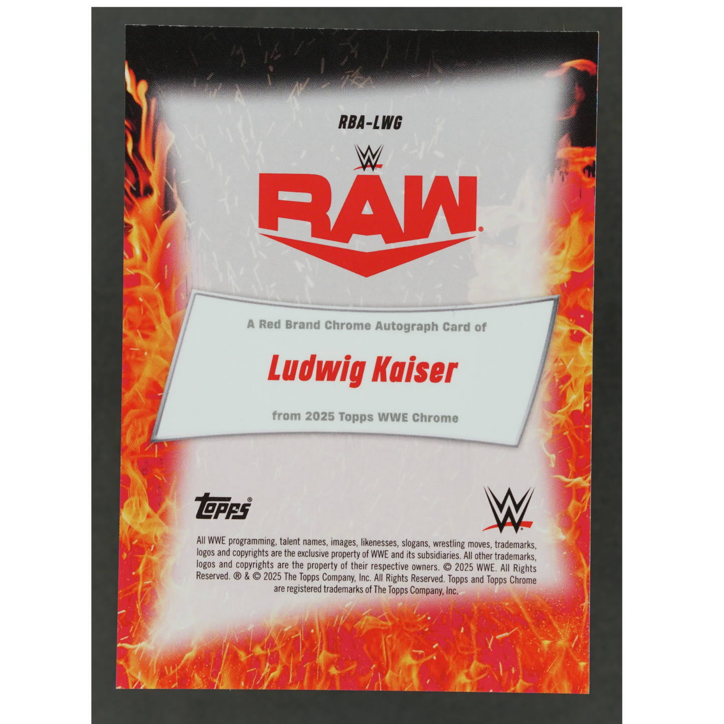 Ludwig Kaiser 2025 Chrome Red Brand Red Geometric Auto 3/5 #RBA-LWG