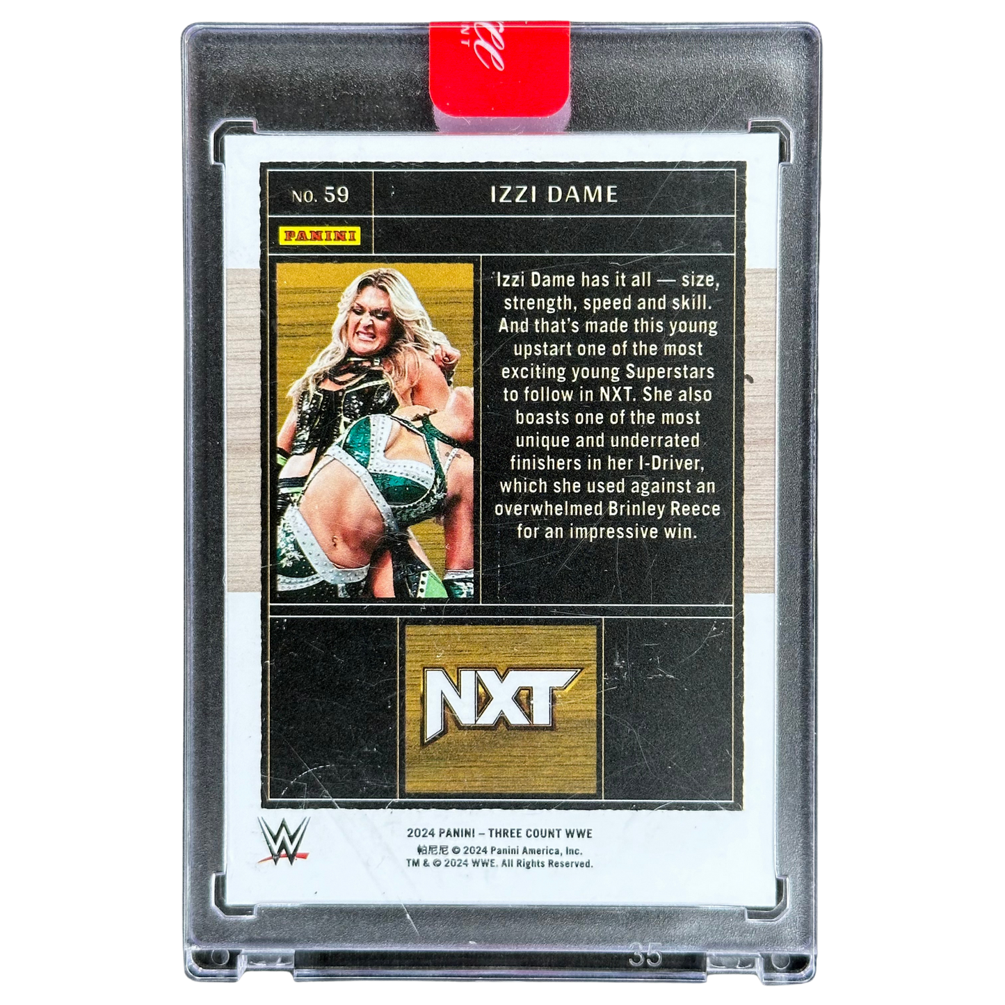 Izzi Dame 2024 Three Count 8/40 RC Rookie Card #59