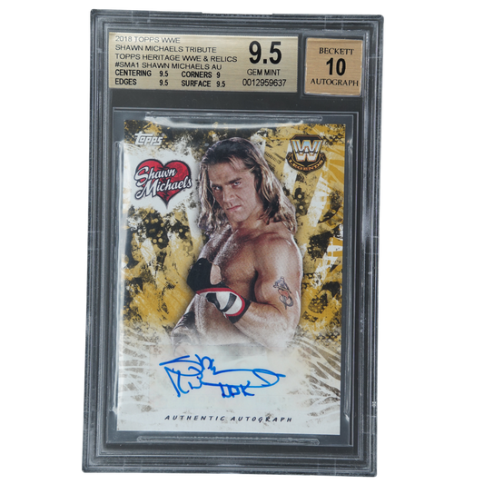 Shawn Michaels 2018 Heritage 3/10 Auto BGS 9.5 #SMA1