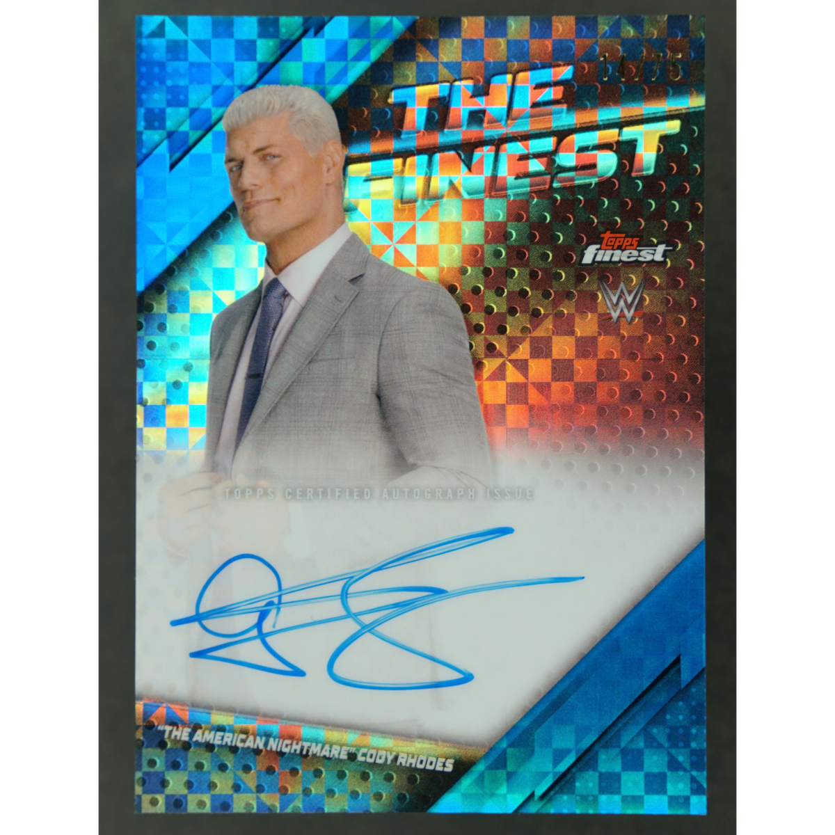 "The American Nightmare" Cody Rhodes 2025 Finest The Finest Auto 14/75 #TFA-TAN