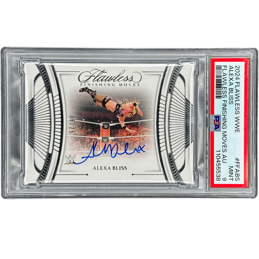 Alexa Bliss 2024 Flawless Finishing Moves Auto 6/25 PSA 9 #FFABS