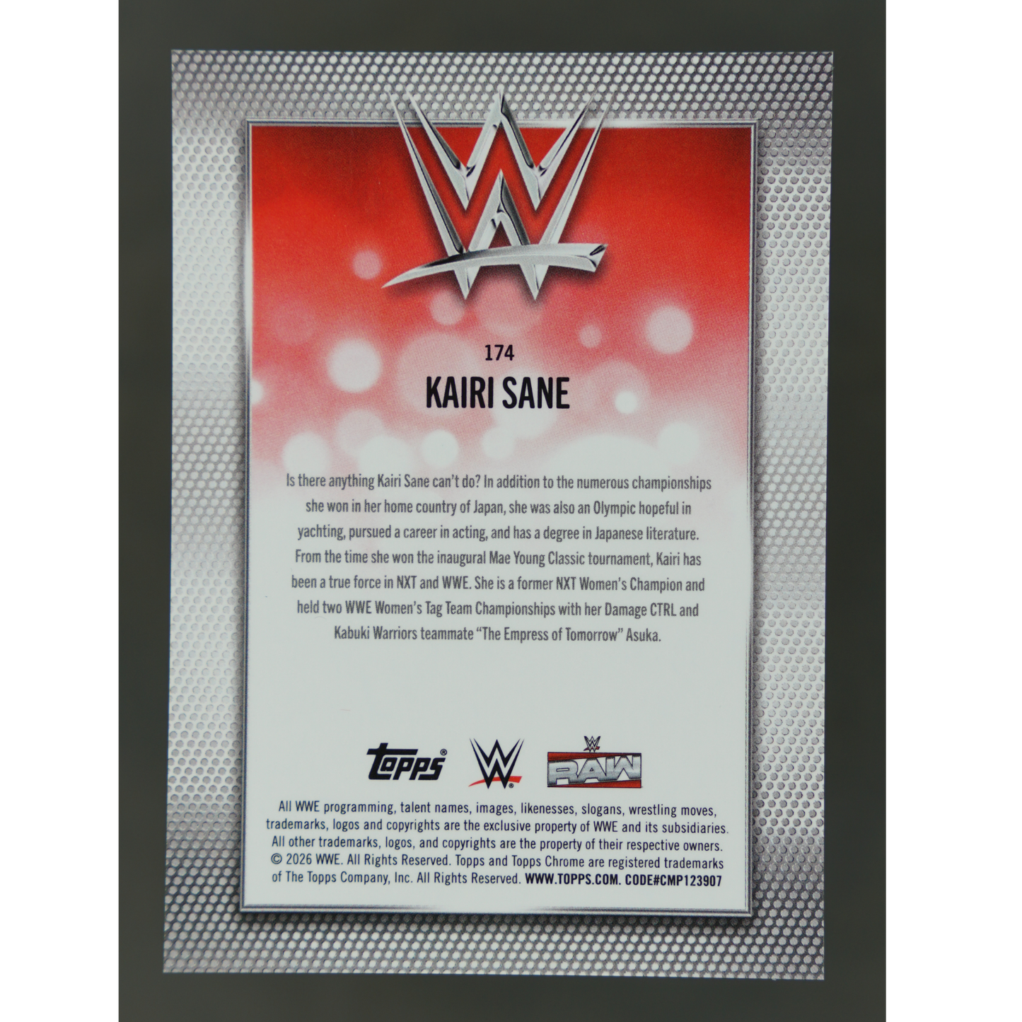 Kairi Sane 2026 Chrome Frozen Fractor -4/0 #174
