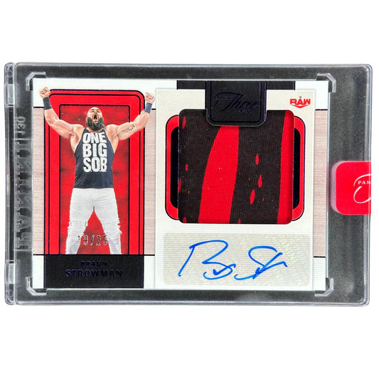 Braun Strowman 2024 Three Count Memorabilia Auto 19/25 #JM-BST