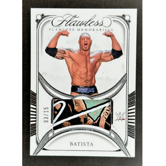 Batista 2024 Flawless Memorabilia 3/15 #FM-BTS