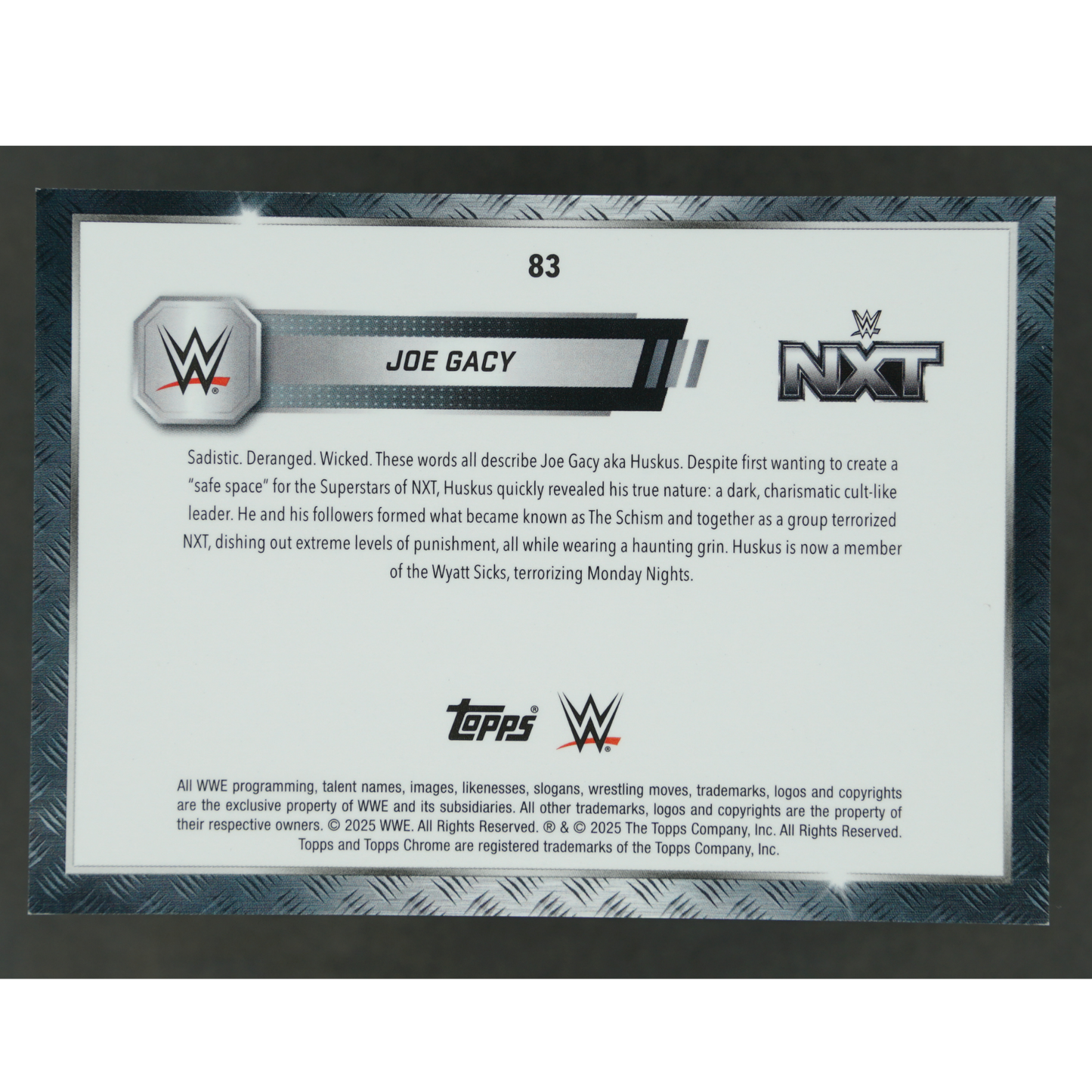 Joe Gacy 2025 Chrome Frozenfractor -5/0 #83