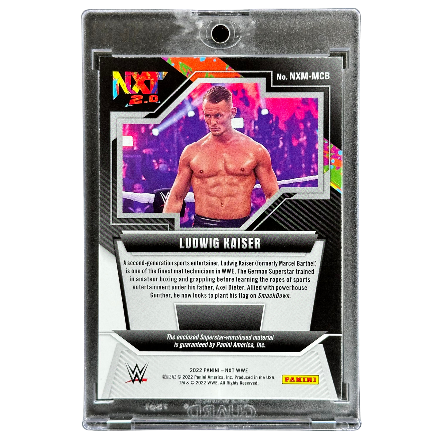 Ludwig Kaiser 2022 NXT Memorabilia #NXM-MCB