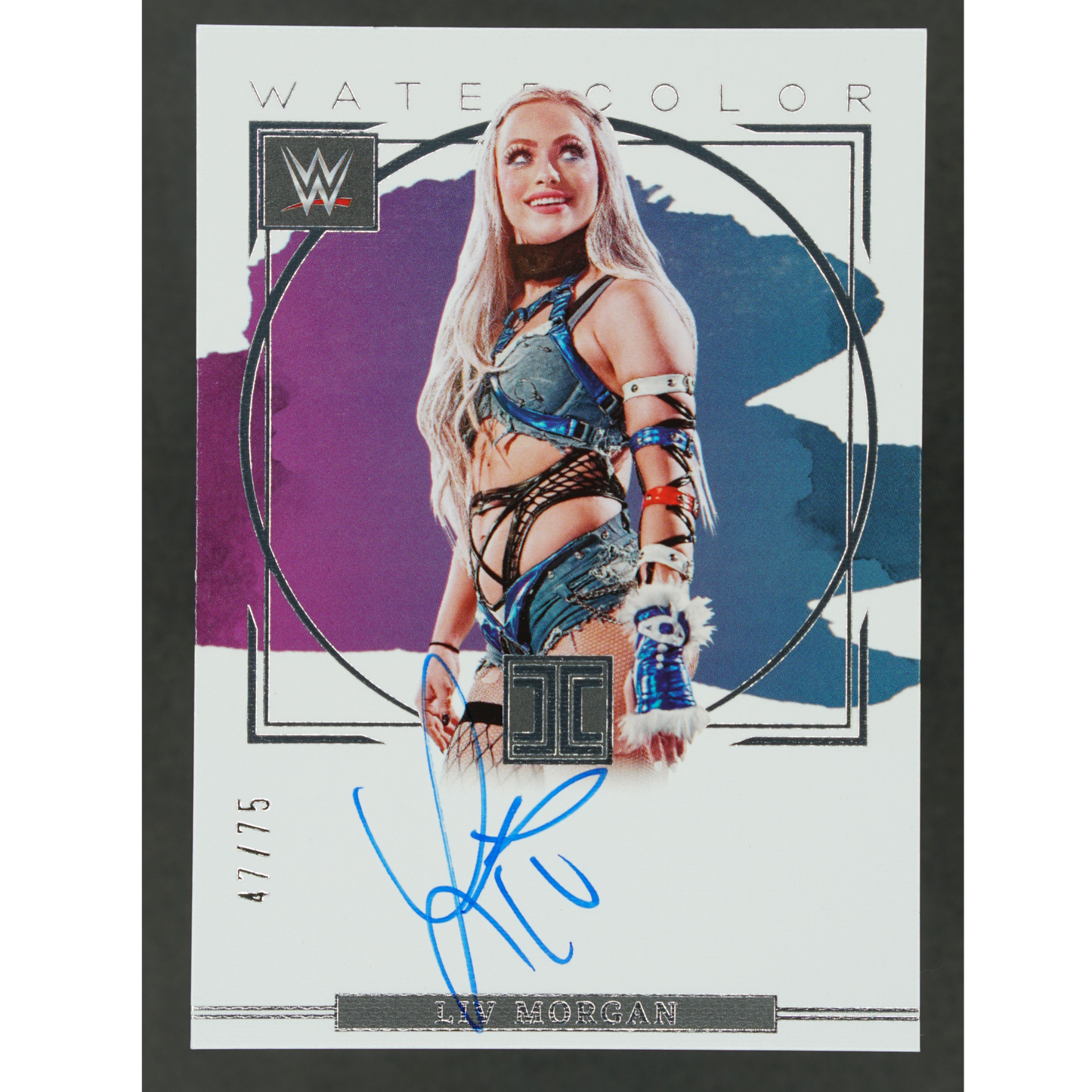 Liv Morgan 2023 Impeccable Watercolor Auto 47/75 #WS-LVM
