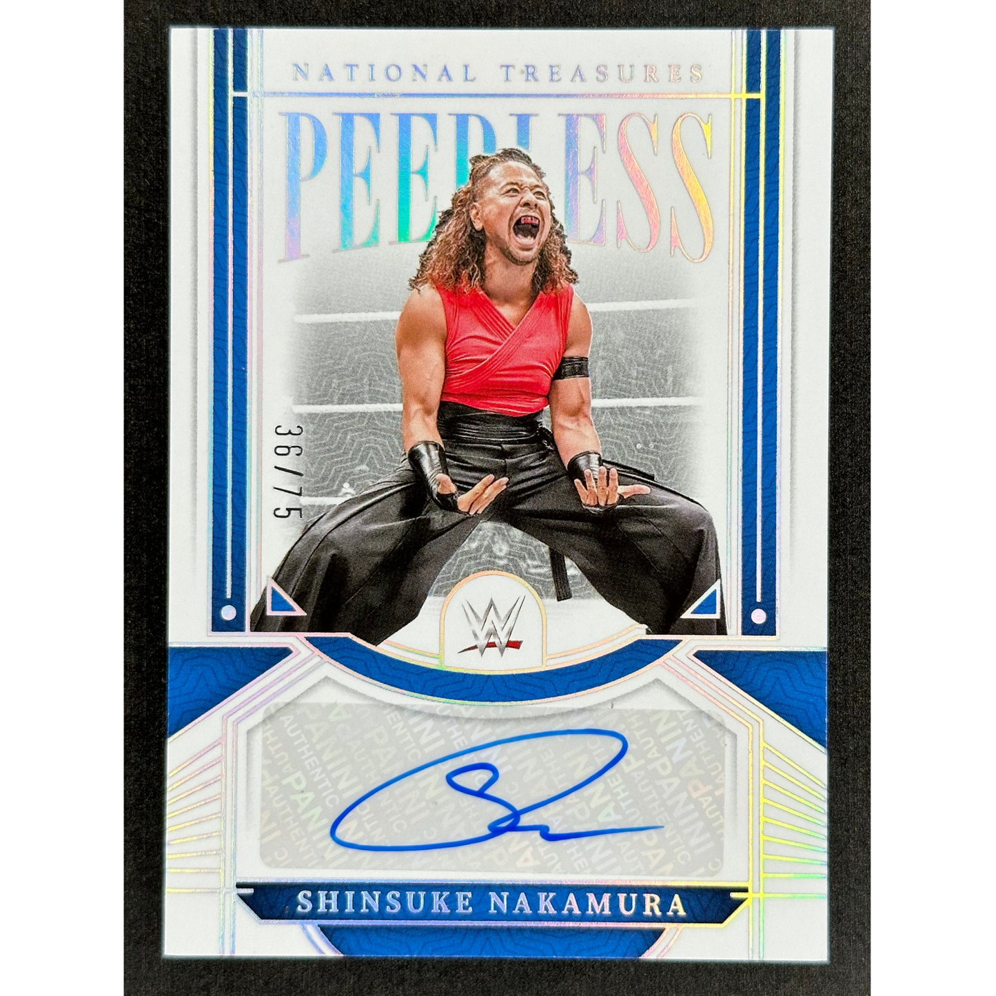 Shinsuke Nakamura 2024 National Treasures Peerless Auto 36/75 #PL-SHN