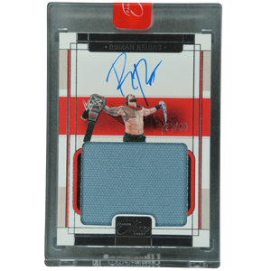Roman Reigns 2024 Three Count Memorabilia Auto 21/49 #MM-RRN