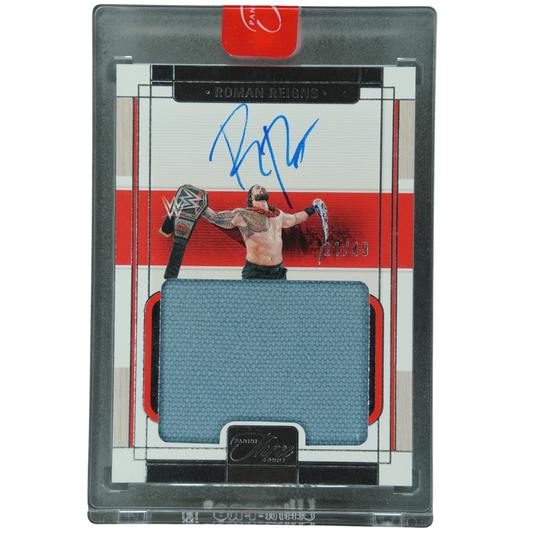 Roman Reigns 2024 Three Count Memorabilia Auto 21/49 #MM-RRN