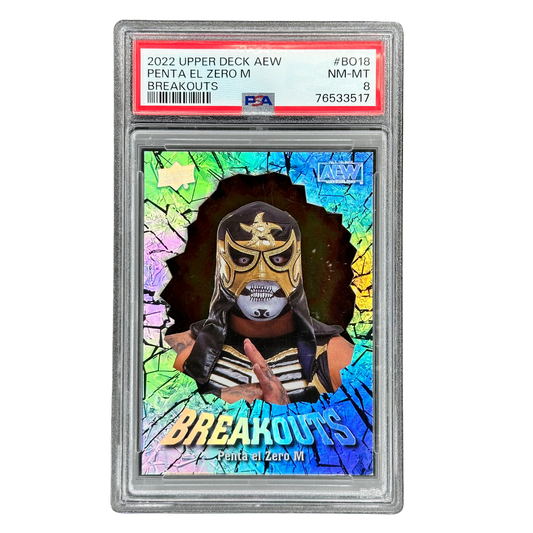 Penta el Zero M 2022 Upper Deck AEW Breakouts PSA 8 #BO18