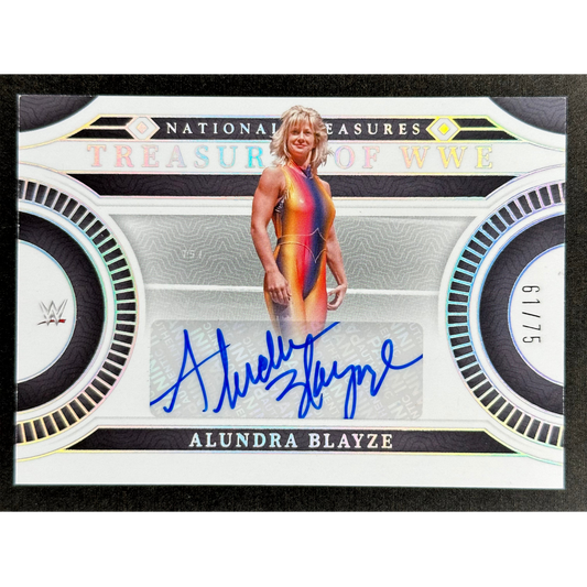 Alundra Blayze 2024 National Treasures of WWE Auto 61/75 #TZ-ABZ