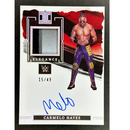 Carmelo Hayes 2023 Impeccable Elegance Memorabilia Auto 15/49 #EM-CHY