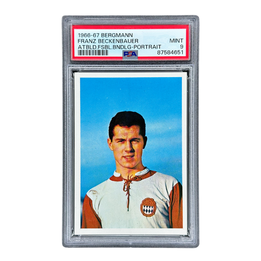 Franz Beckenbauer 1966-67 Bergmann-Verlag Automatenbilder Fußball Bundesliga Portrait PSA 9