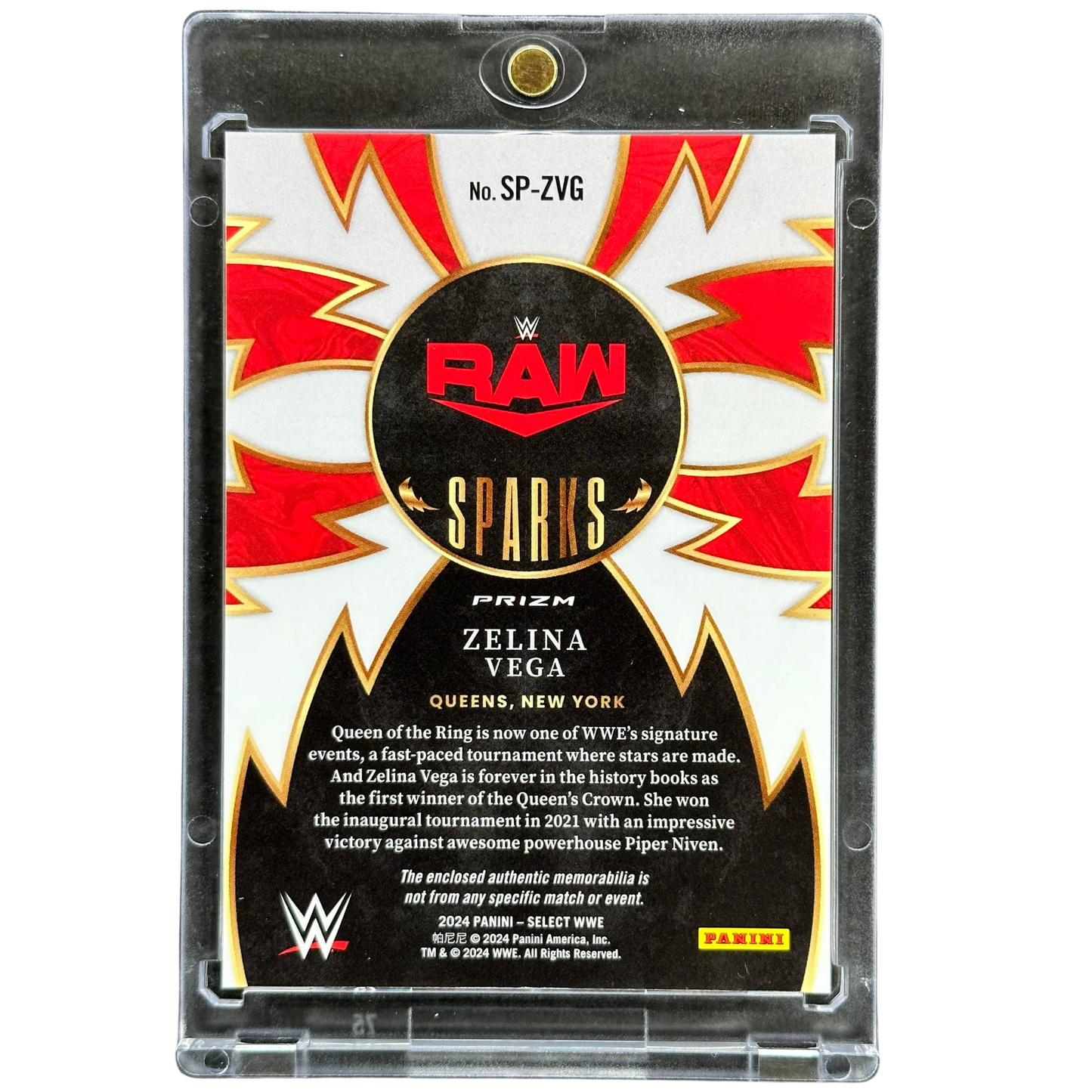 Zelina Vega 2024 Select Memorabilia #SP-ZVG