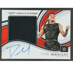 "Dirty" Dominik Mysterio 2023 Immaculate Memorabilia Auto 52/99 #PM-DMY