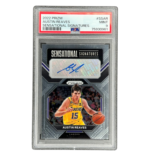 Austin Reaves 2022 Prizm Auto Sensational Signatures PSA 9 #SSAR