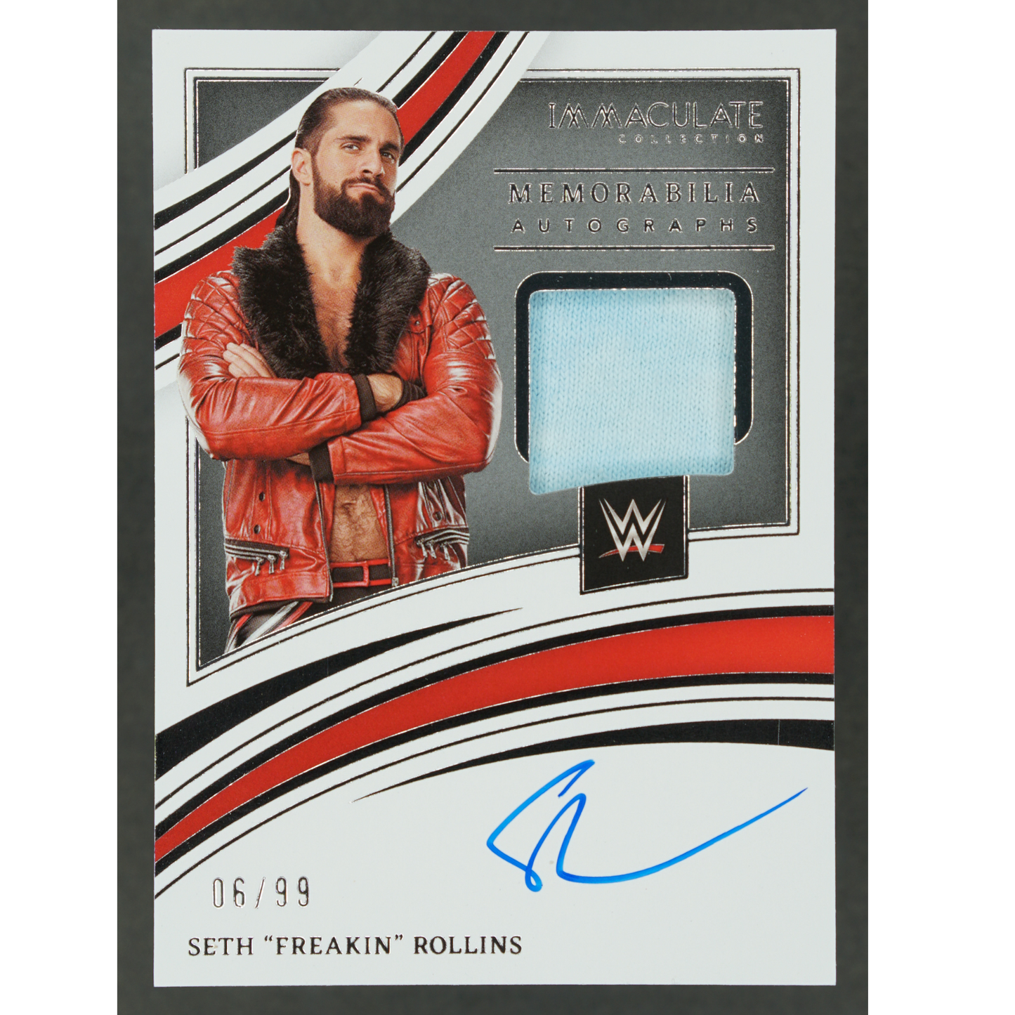 Seth "Freakin" Rollins 2022 Immaculate Memorabilia Auto 6/99 #MA-SFR