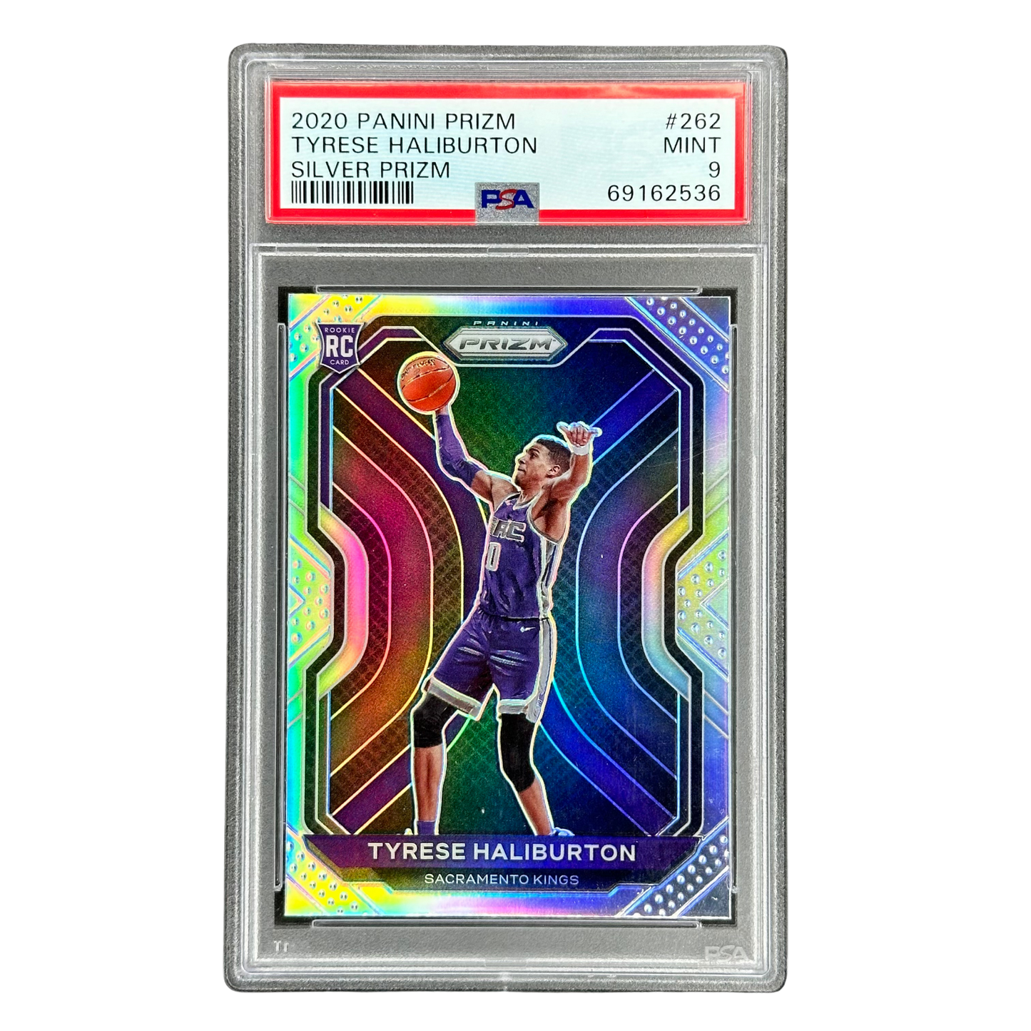 Tyrese Haliburton 2020 Prizm Silver RC Rookie Card PSA 9 #262