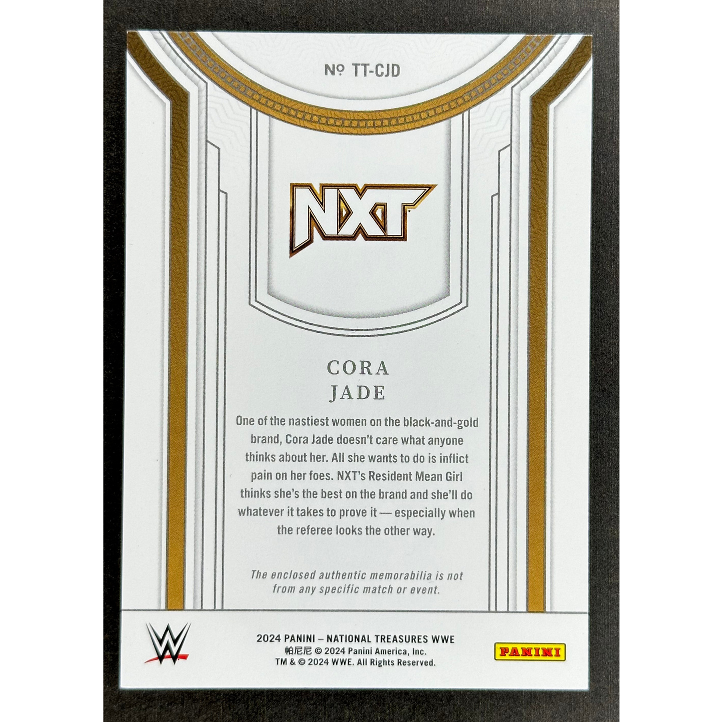 Cora Jade 2024 National Treasures Treasured Threads 58/99 #TT-CJD