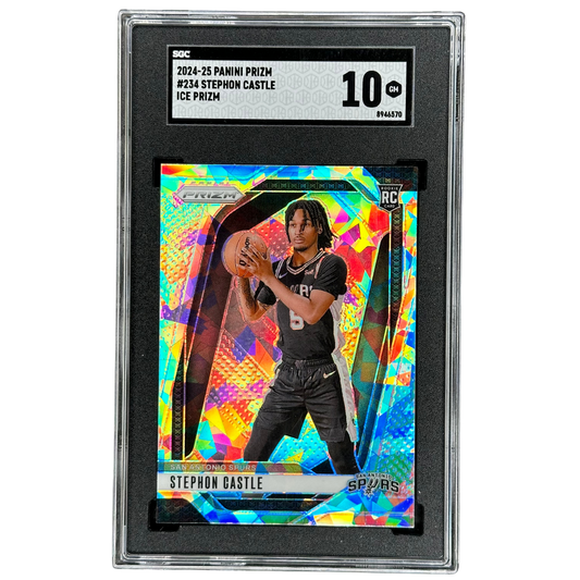 Stephon Castle 2024 Prizm Ice RC Rookie Card SGC 10 #234