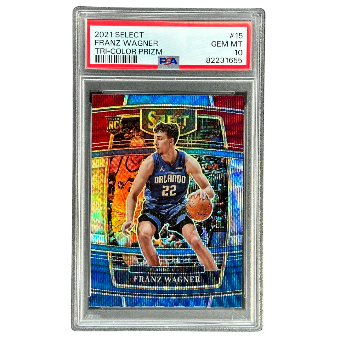Franz Wagner 2021 Select Tri-Color RC Rookie Card PSA 10 #15