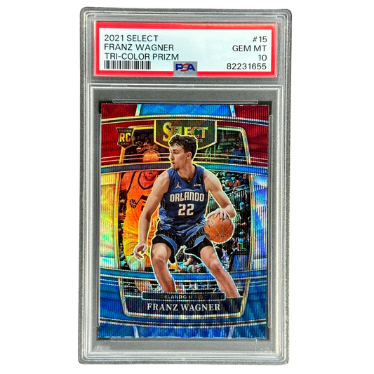 Franz Wagner 2021 Select Tri-Color RC Rookie Card PSA 10 #15