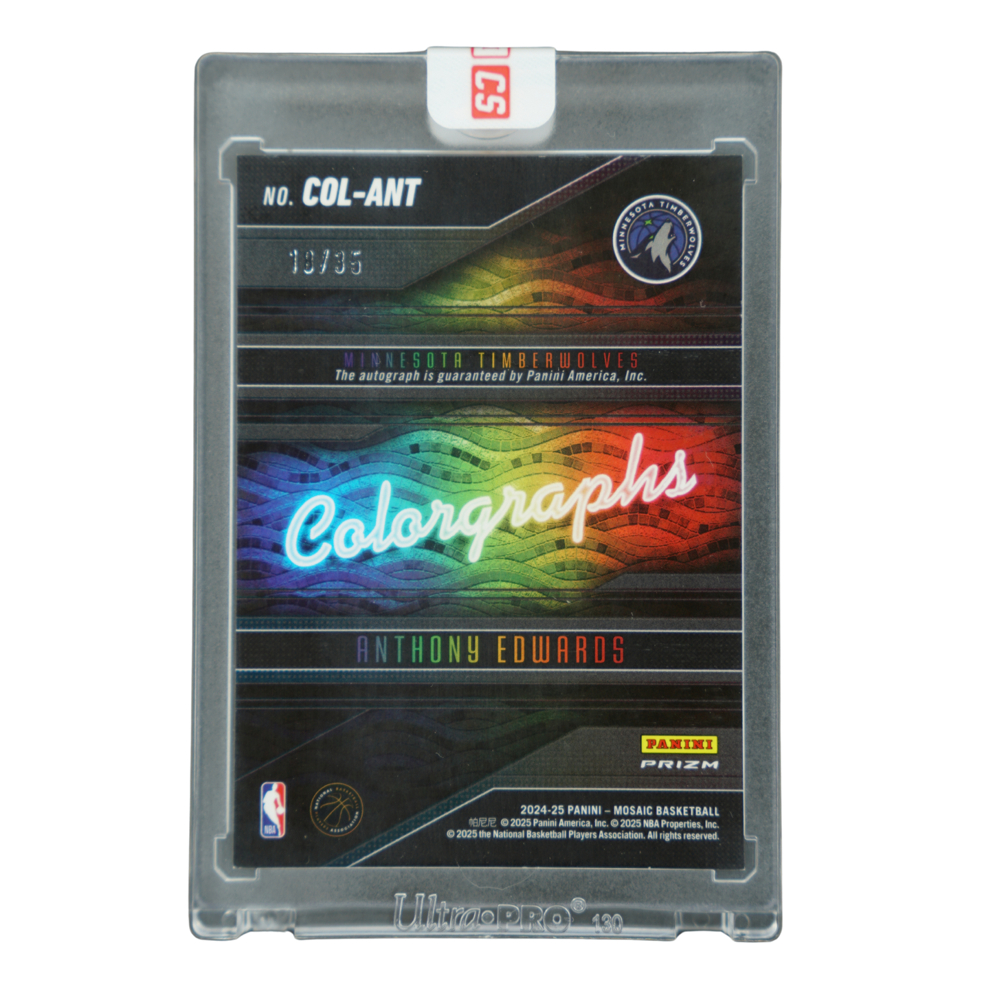 Antony Edwards 2024 Mosaic Colorgraphs Auto 18/35 #COL-ANT