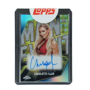Charlotte Flair 2025 Chrome Main Event 84/150 Auto #MEA-CFR