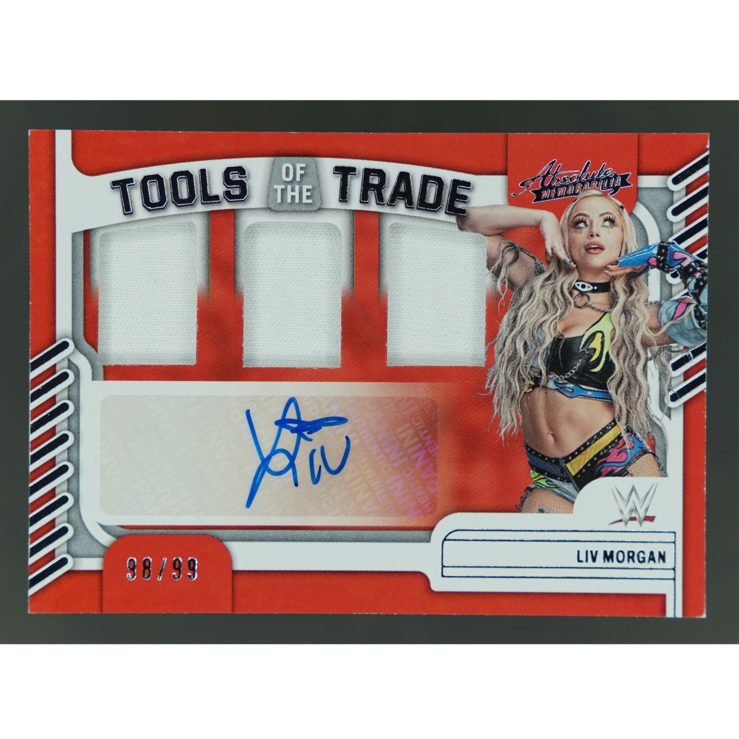 Liv Morgan 2023 Chronicles Absolute tools of the trade Memorabilia Auto 98/99 #TOT-LIV