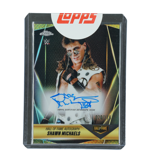 Shawn Michaels 2025 Chrome Hall of Fame Auto 20/175