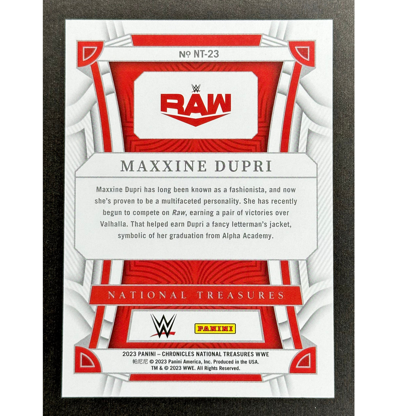 Maxxine Dupri 2023 National Treasures RC Rookie Card 88/99 #NT-23