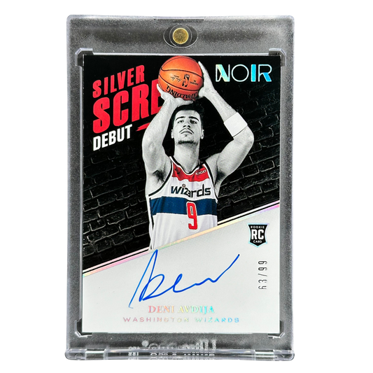 Deni Avdija 2020 Noir Silver Screen Debut RC Rookie Card Auto 63/99 #SS-DAV