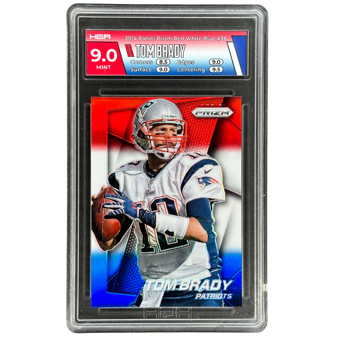 Tom Brady 2014 Prizm Red White Blue HGA 9 #36