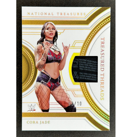 Cora Jade 2024 National Treasures Laundry Tag Patch 9/10 #TT-CJD
