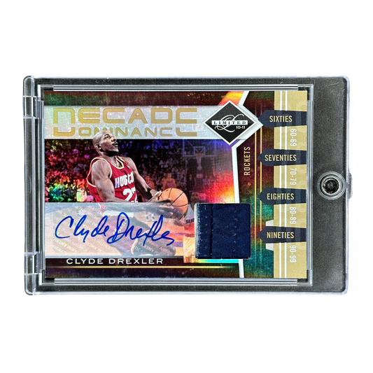 Clyde Drexler 2010 Limited Decade of Dominance Jersey Auto 6/10 #16