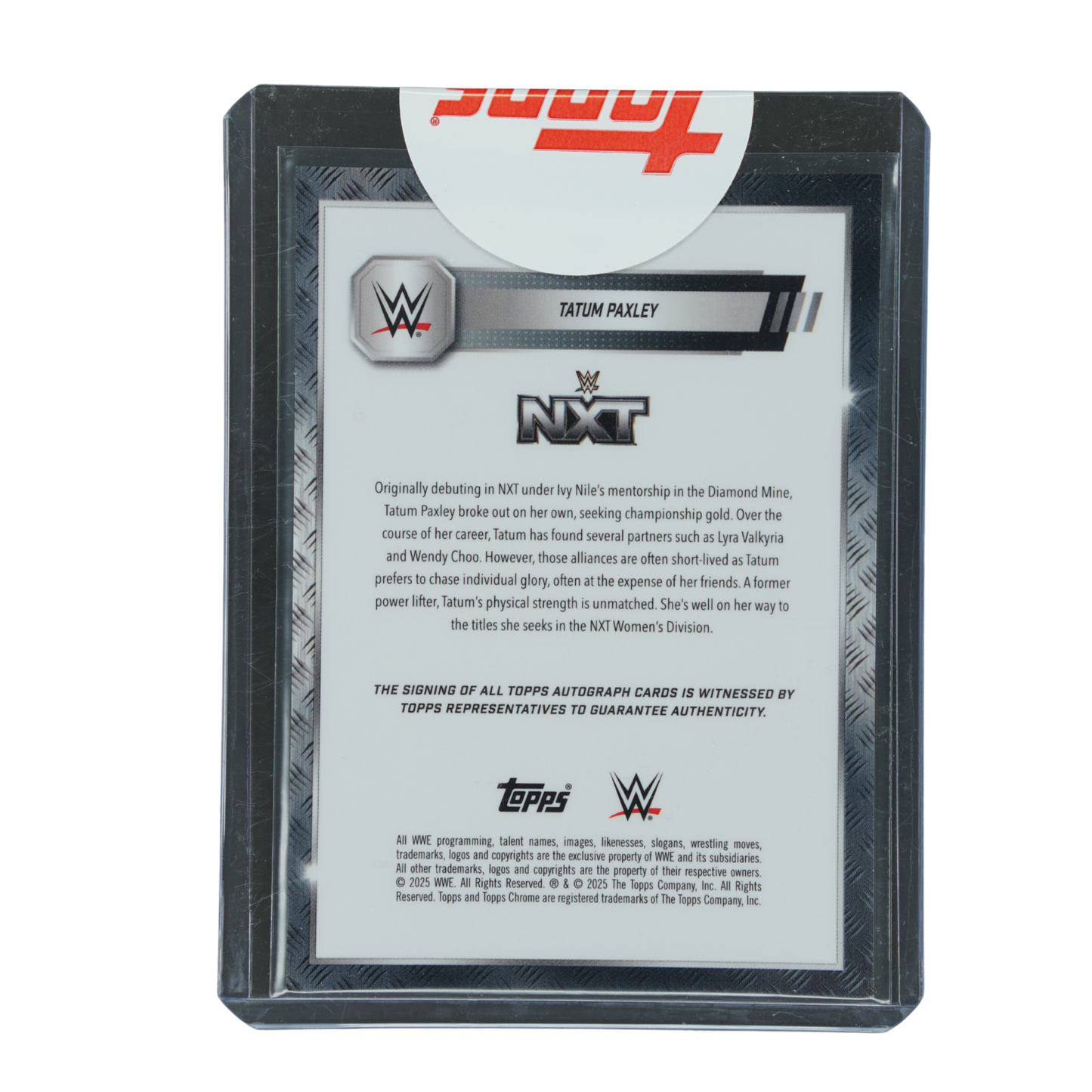 Tatum Paxley 2025 Chrome Orange 14/25 Auto