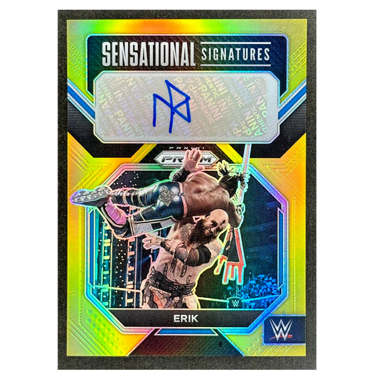 Erik 2023 Prizm Gold Sensational Signatures Auto 9/10 #SN-ERK