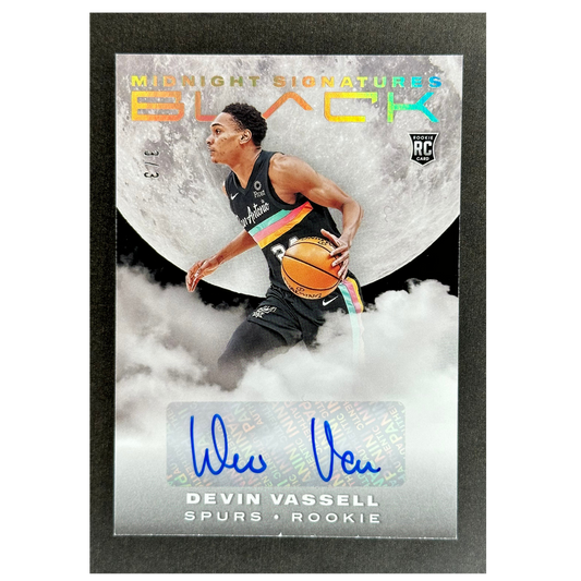 Devin Vassell 2020 Black Midnight Signatures 3/3 RC Rookie Card Auto #MID-VAS