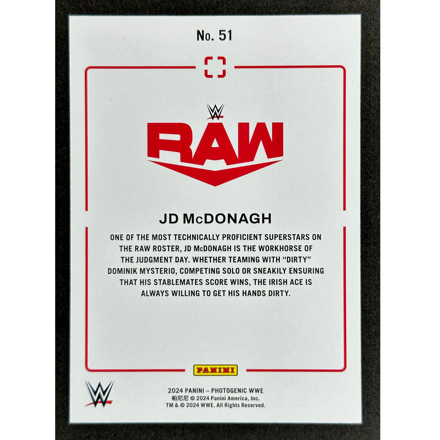 JD McDonagh 2024 Photogenic 3/10 #51