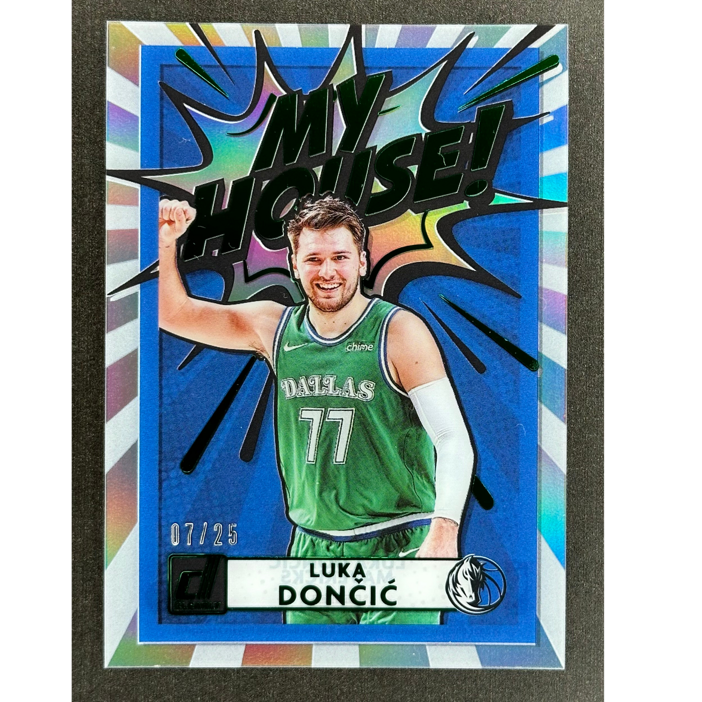 Luka Doncic 2020 My House! Clearly Donruss Green 7/25 #7