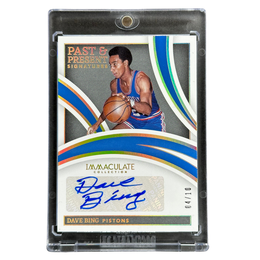 Dave Bing 2021 Immaculate Auto Past and Present 4/10 #IPP-DBP
