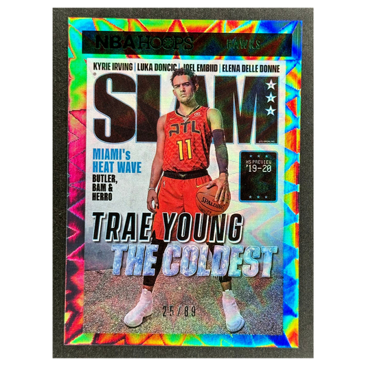 Trae Young 2020 Hoops Slam Green Explosion 25/89 #6
