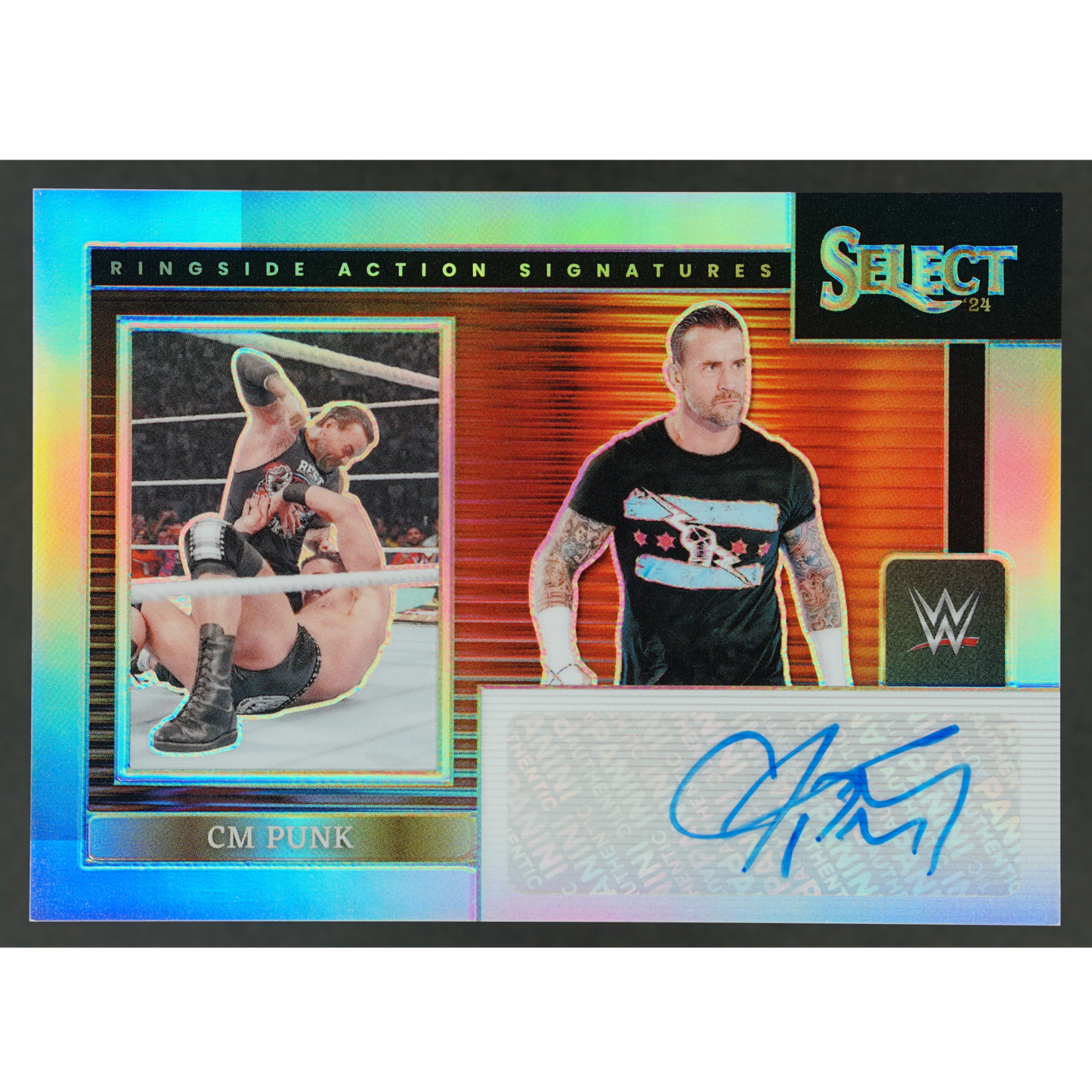 CM Punk 2024 Select Ringside Action Signatures Silver Auto #RA-CMP