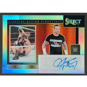 CM Punk 2024 Select Ringside Action Signatures Silver Auto #RA-CMP