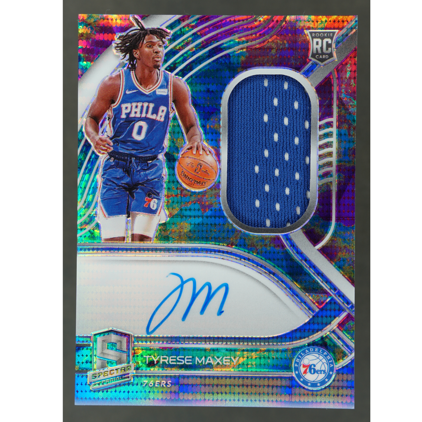 Tyrese Maxey 2020 Spectra Jersey Auto RC 35/99 #204