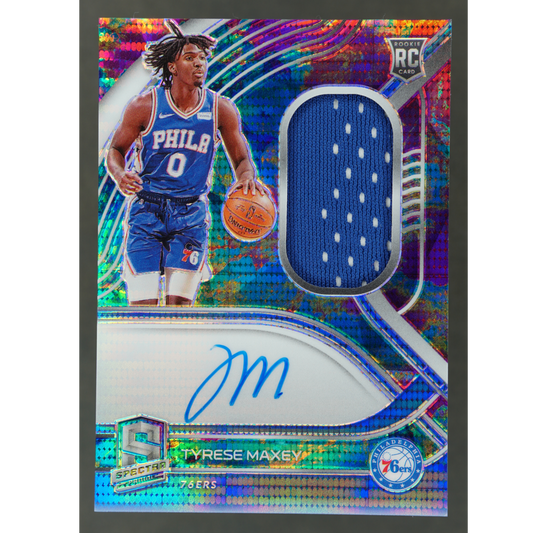 Tyrese Maxey 2020 Spectra Jersey Auto RC 35/99 #204