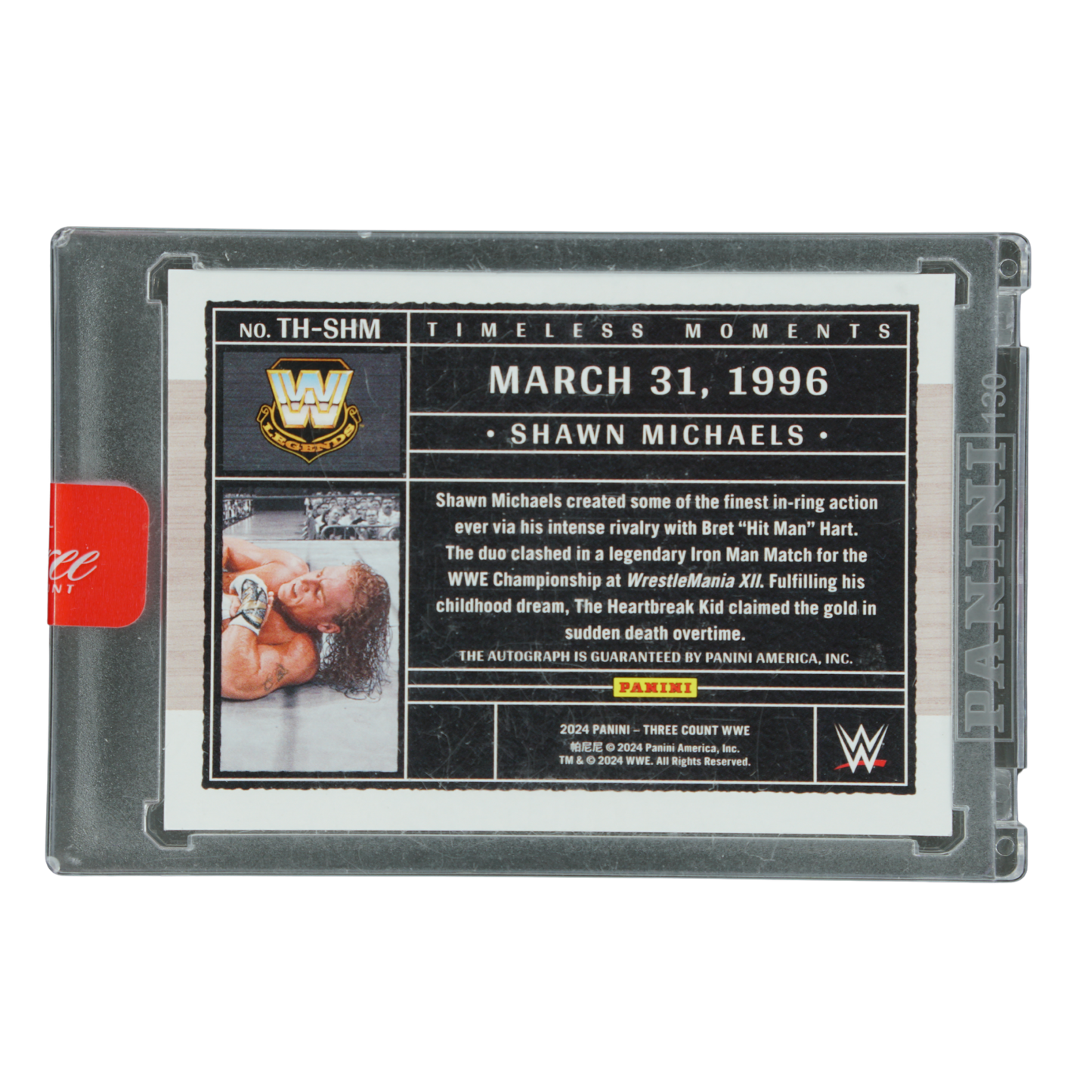 Shawn Michaels 2024 Three Count Timeless Moments 70/99 #TH-SHM
